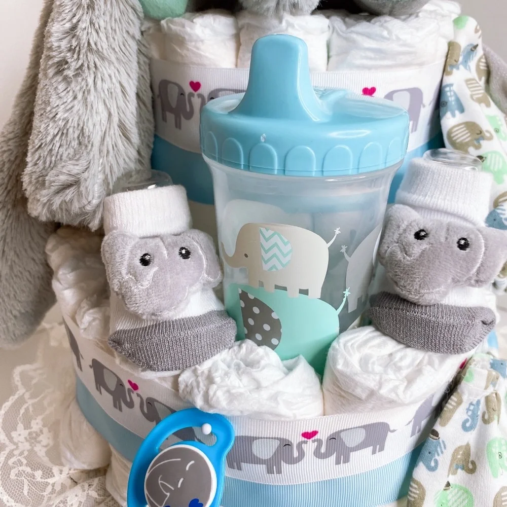 Elephant Diaper Cake